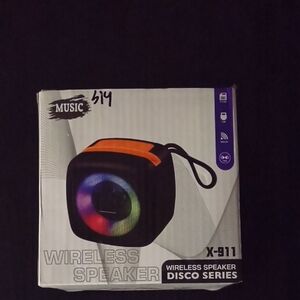 X-911 Wireless Speaker - Black and Orange
